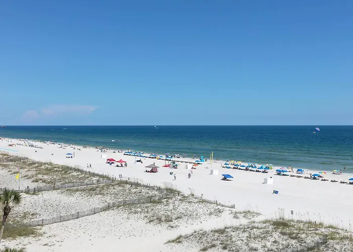 Beachfront Corner W A Furnished Balcony Shared Pool & Grilling Area * Gulf Shores