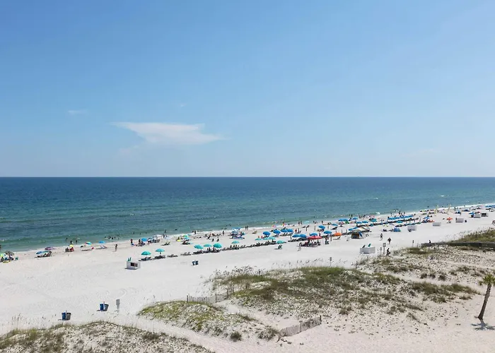 Beachfront Corner W A Furnished Balcony Shared Pool & Grilling Area Gulf Shores